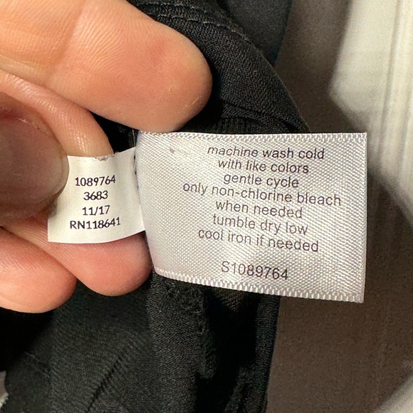 Lane Bryant blouse Size 14/16 black NWOT - Picture 5 of 5